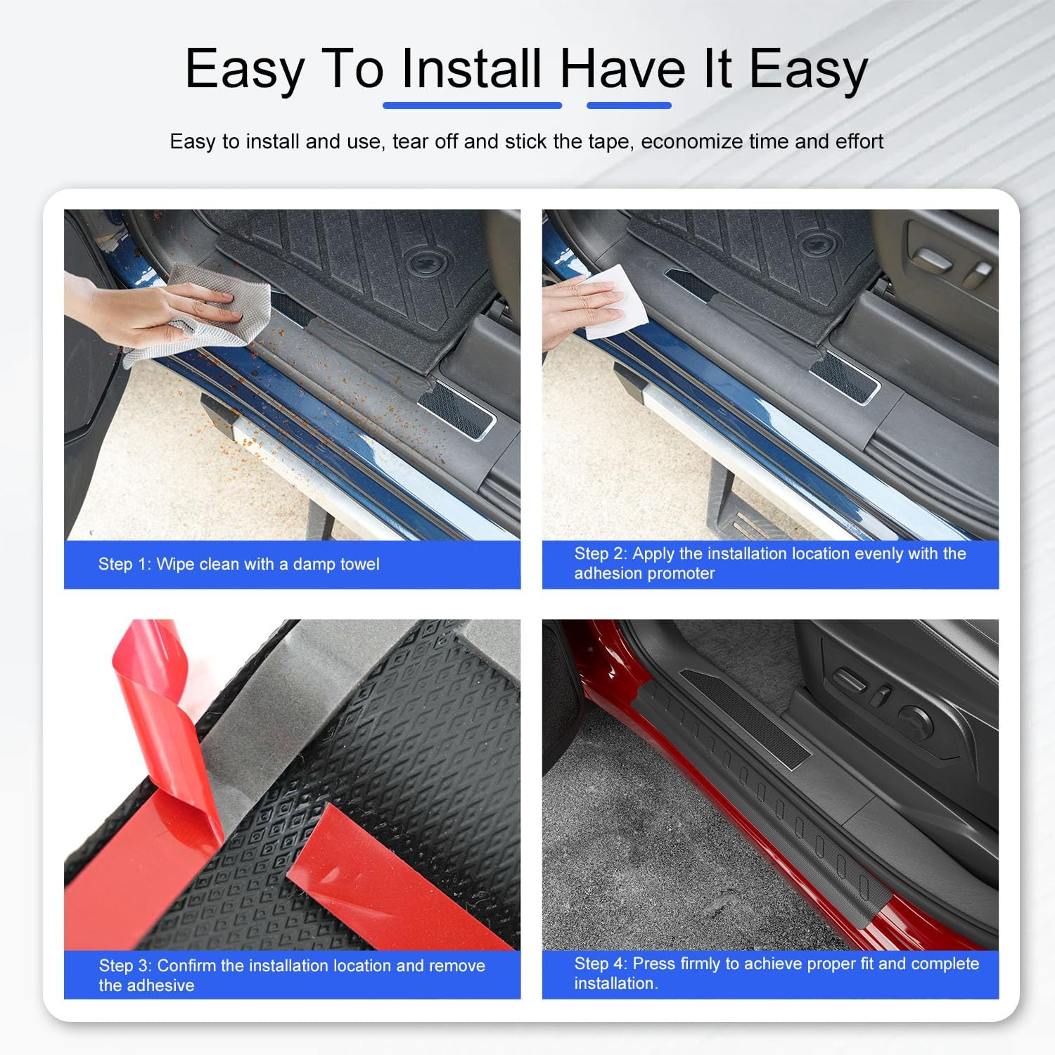 Czmenghe Exterior Door Sill Protector Compatible with 2019-2025 Chevy Silverado GMC Sierra 1500 Door Sill Guard Replacement for 2019-2025 Chevy Silverado Accessories image number 1