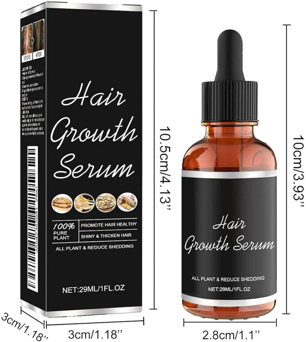 Lifewitqueenp Hair Care Growth Oil, Natural Hairs Quick Absorption Growth Density Essential Oil, Nourishes Hair, Reduces Breakage, Strengthens Hair Roots, Keeps Hair Smooth and Soft (3PCS) - 2Pcs image number 7