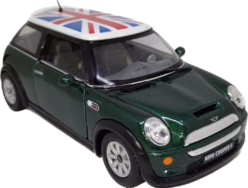 Kinsmart 5" Mini Cooper (British Flag Green)