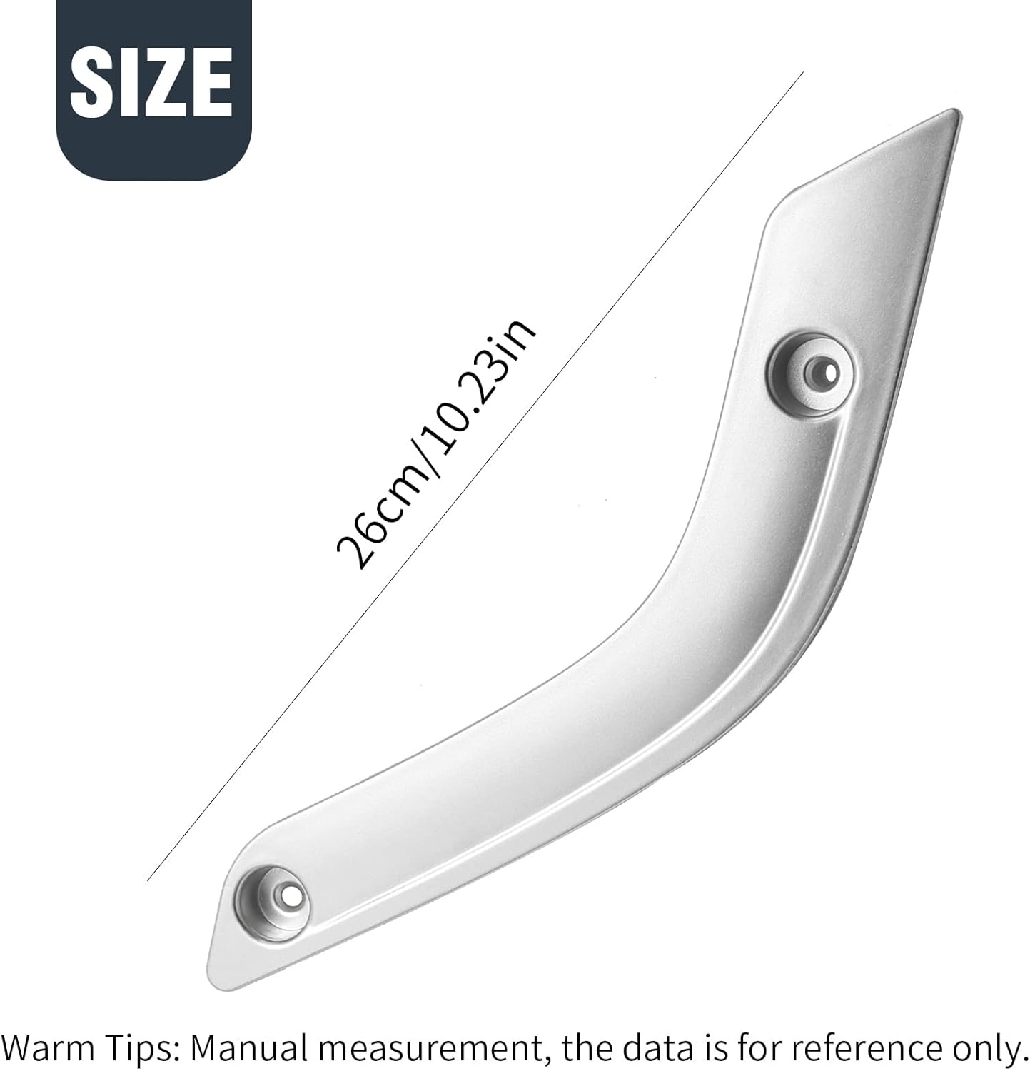 UOIENRT 2Pcs Interior Door Grab Handle Inserts Cover Trim Replacement for Jeep 2011-2018 Wrangler Jk(Left+Right) image number 5