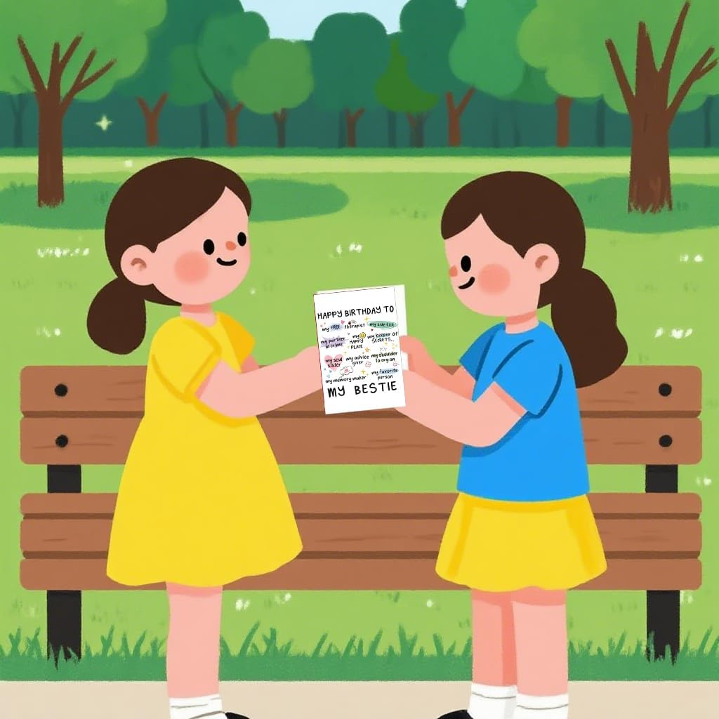 Weforu Funny Birthday Card for My Bestie - Hilarious Best Friend Greeting Card with Sweet Message (Blank inside for Personal Note) image number 2