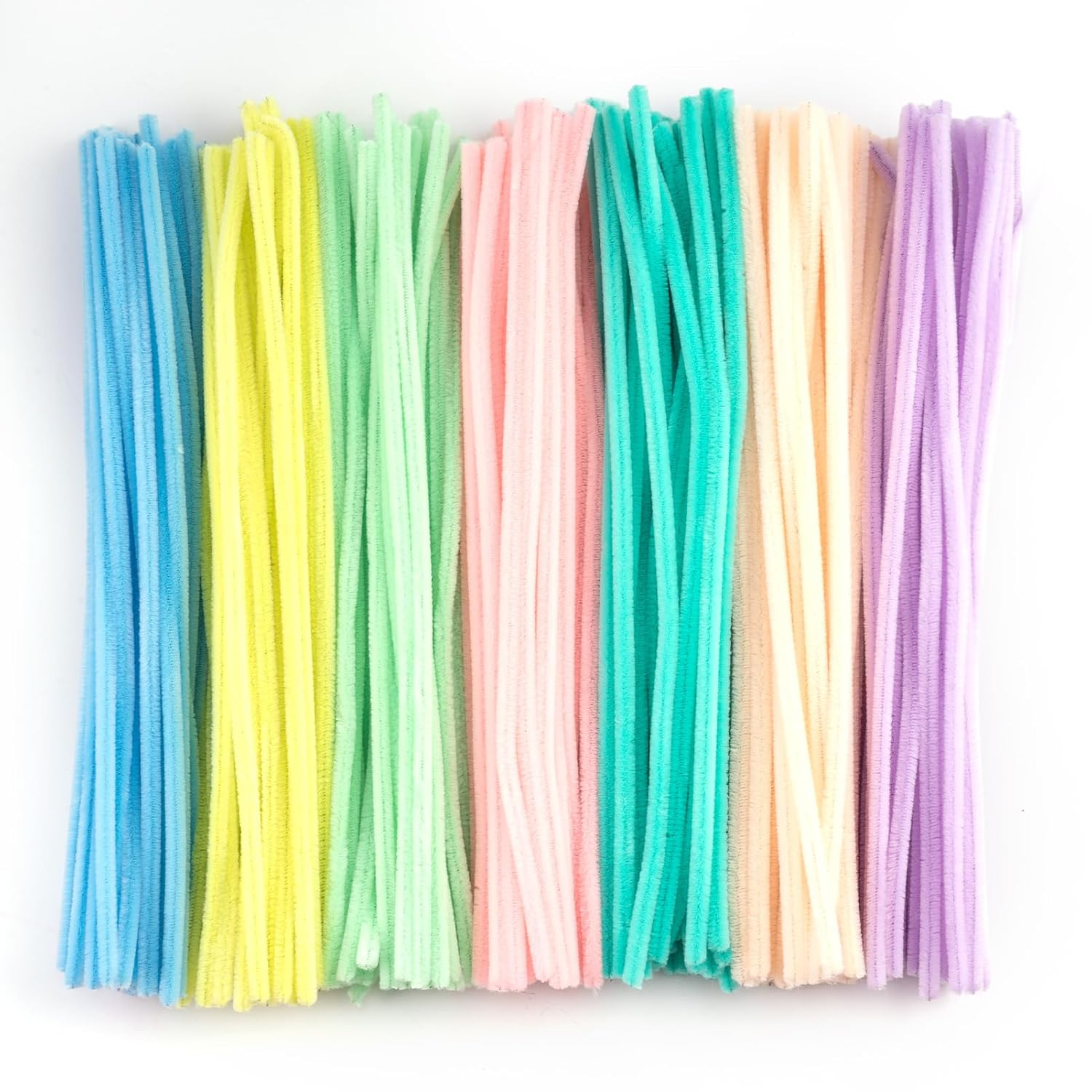 200 Pieces Macaroon Color Pipe Cleaners Craft Chenille Stems for DIY Art Creative Crafts Party Decorations (12 Inch X 6 Mm) image number 1