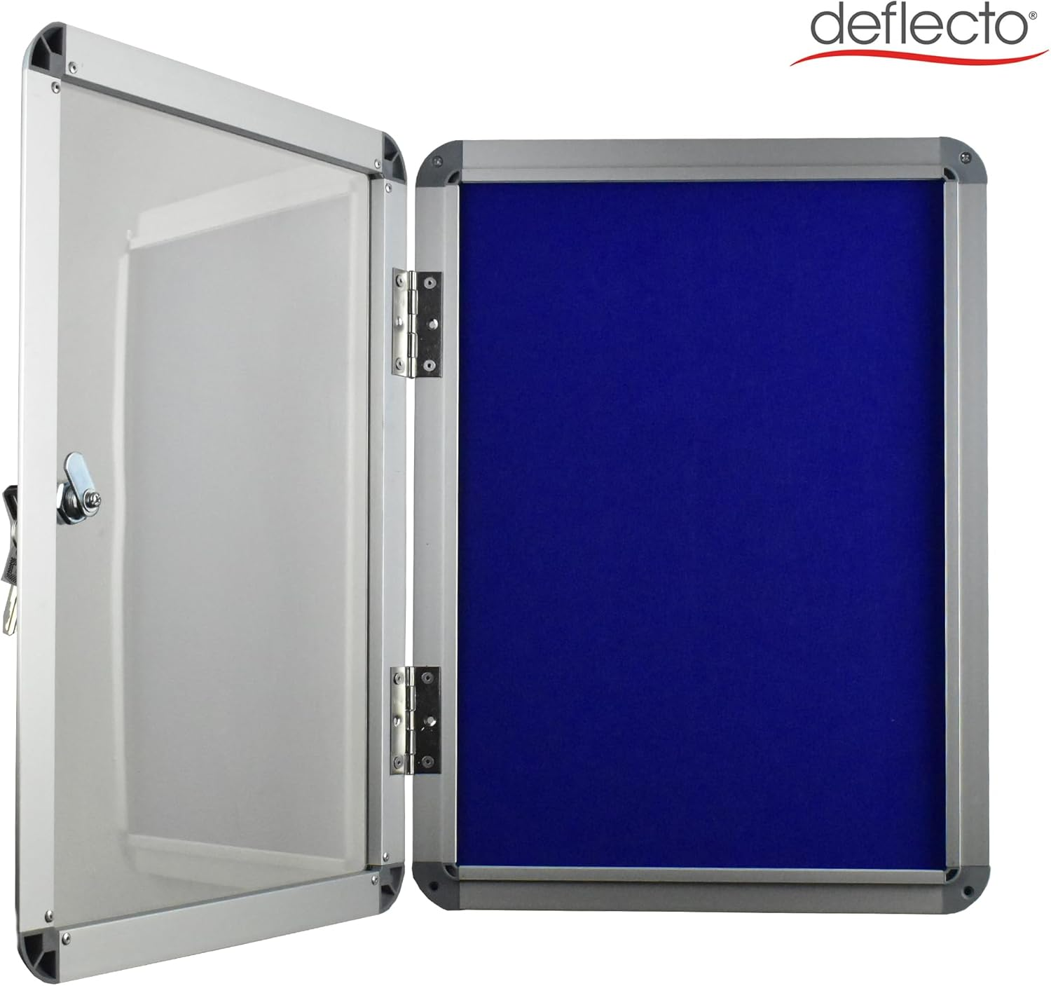 Deflecto Lockable A3 Tamper Resistant Notice Board with Key - 480X350Mm / 48X35Cm - Silver image number 4