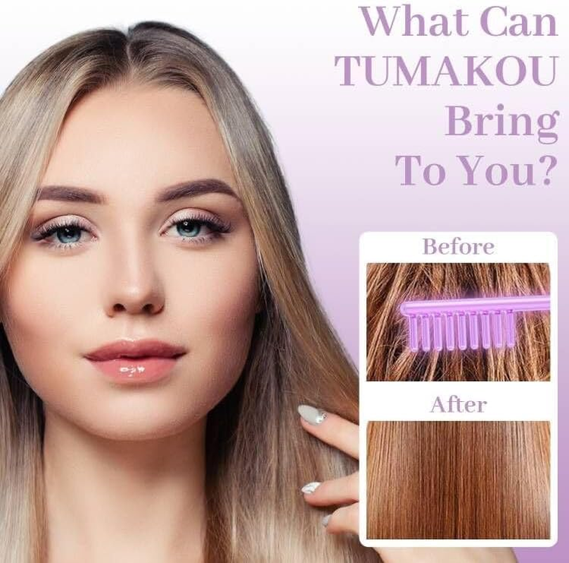 High Frequency Facial Wand - TUMAKOU Violet Portable Handheld High Frequency Facial Skin Machine Device for Face - with 4 Purple Tubes image number 3