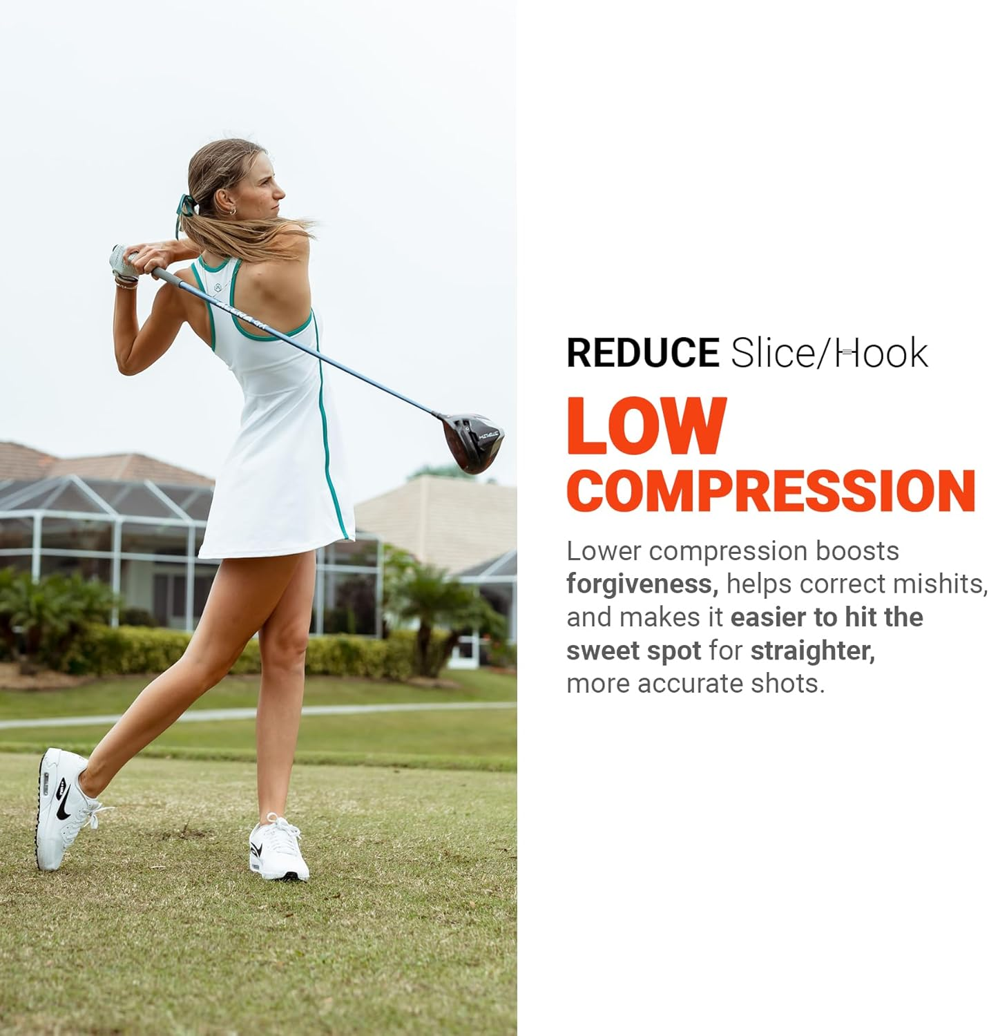 Trust Panther Golf Balls - Urethane Soft Hitting Feel, Straight Flight, Good Stop Control, Big MAX Core for Long Flights, Optimal Combination of Width & Spin Control, 12/48 Balls, White/Yellow/Orange image number 2