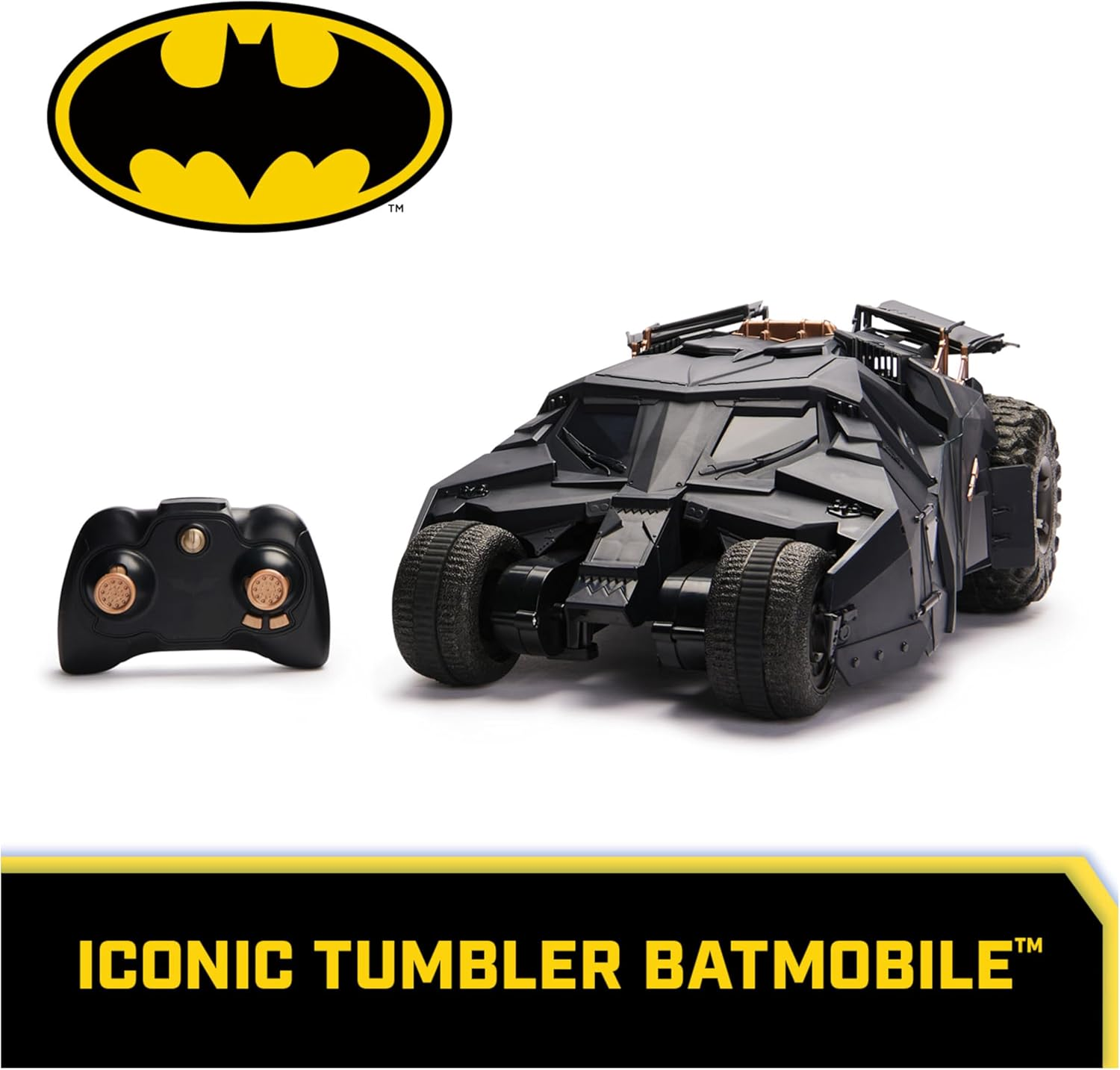Batman, Official Batmobile Tumbler RC, 1:15 Scale, 85Th Anniversary Limited Dark Knight Trilogy Edition, Official Batman Collectible Vehicle Kids&rsquo; Toys for Boys and Girls Aged 4 and Up image number 6