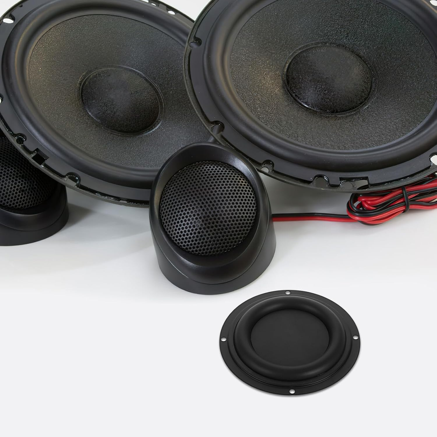 Kisangel 4Pcs Passive Bass Diaphragm Vibration Plate Radiator for Car Audio System Speaker Replacement DIY Radiator Membrane for Subwoofer image number 3