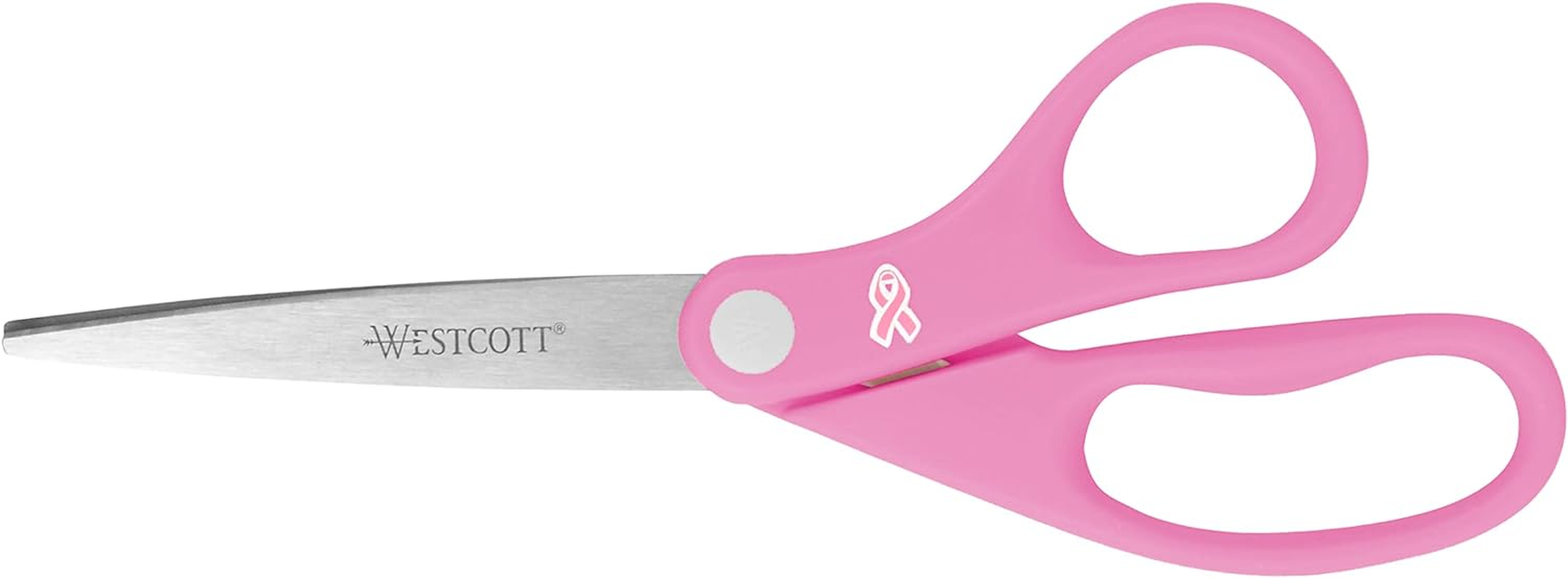 Westcott 8" Pink Ribbon Stainless Steel Scissors image number 2