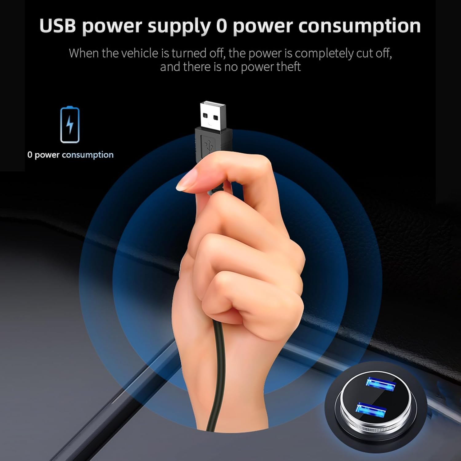 Heads-Up Display Digital Speedometer GPS KM/H Speedometer for Car Trucks Plug and Play Large Screen High-Definition Display image number 4