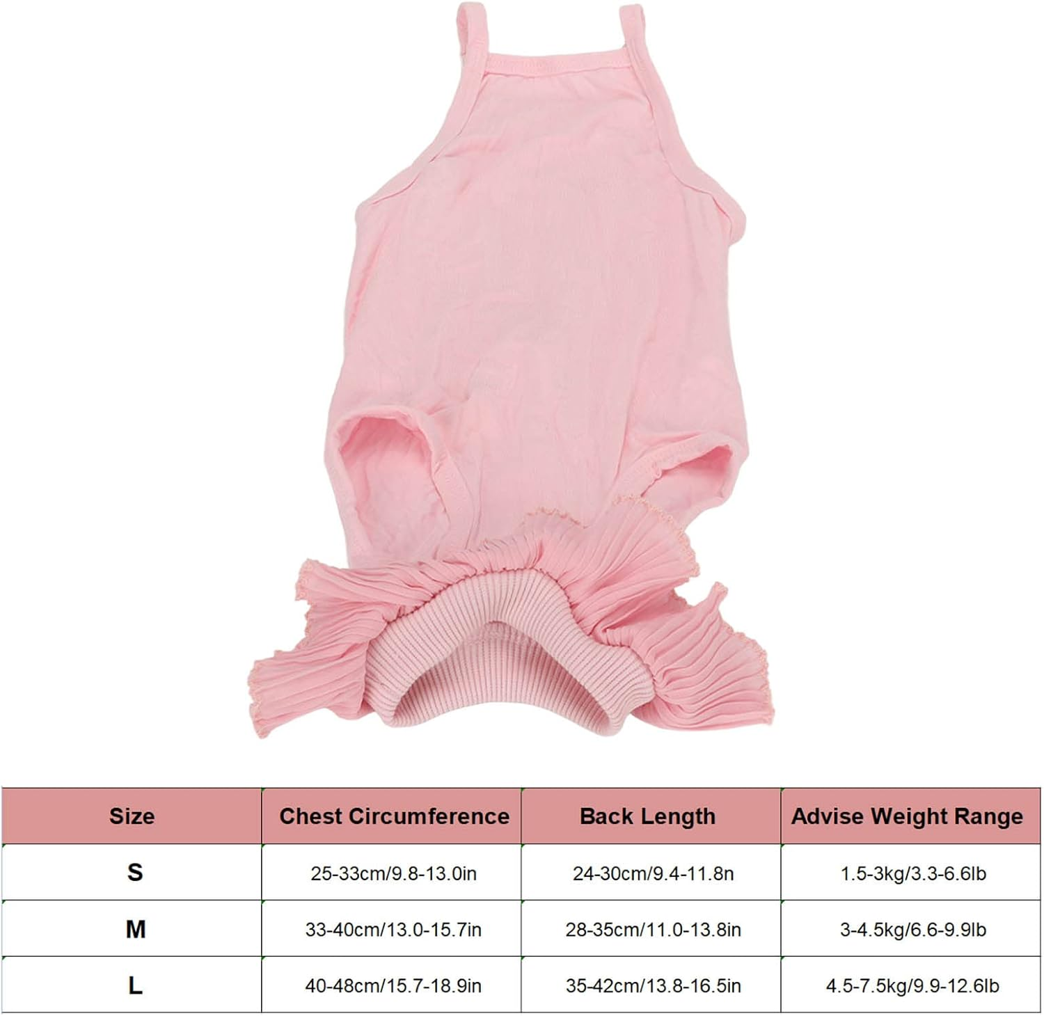 Cat Recovery Suit, Lace Neckline Cat Recovery Shirt with Adjustable Buckle, Kitten Surgry Full Bodysuit Bandages Cone E-Collar Alternative for Cats Kitten (M)