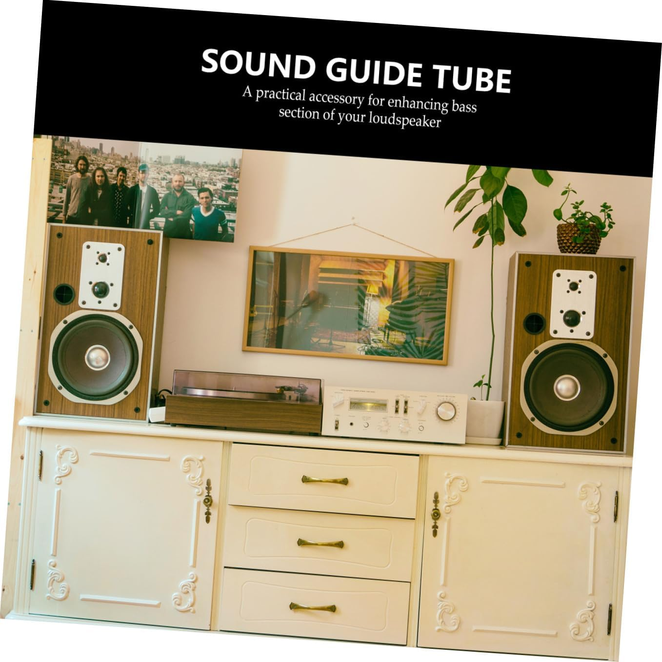 Jojofuny 5 PCS Bass Reflex Tube Speaker Port Replacement Plastic Woofer Box Air Outlet Wear-Resistant Easy Install Subwoofer Accessory for Enhanced Bass Sound image number 5