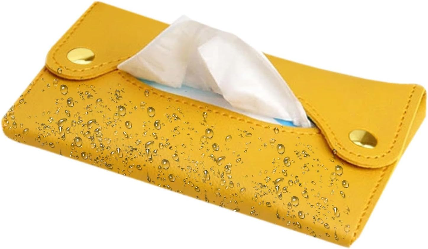 Tissue Holder | Reusable Paper Box Bag for Car, Home and Travel | Portable Organiser for Living Room, Bathroom, Travel | Durable and Practical for Daily Carry, I image number 3