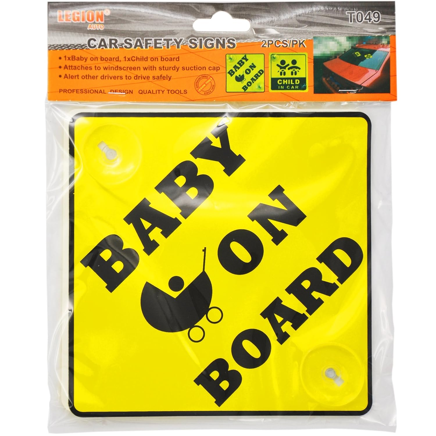 Baby on Board Sign, Child in Car Plate image number 1