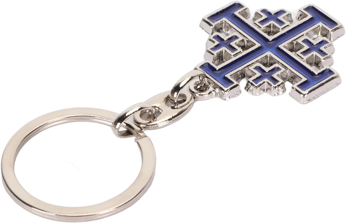 Cross Keychain Vivid Colors Strong Alloy Religious Keyring Stylish Fashionable Accessory for Backpack Bag Wallet Christian Gift image number 1