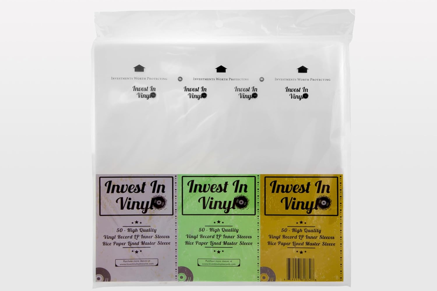 Invest in Vinyl 50 Master Sleeves Rice Paper anti Static LP Inner Sleeves Mobile Fidelity MFSL Style Vinyl Record Sleeves Provide Your LP Collection with the Proper Protection -