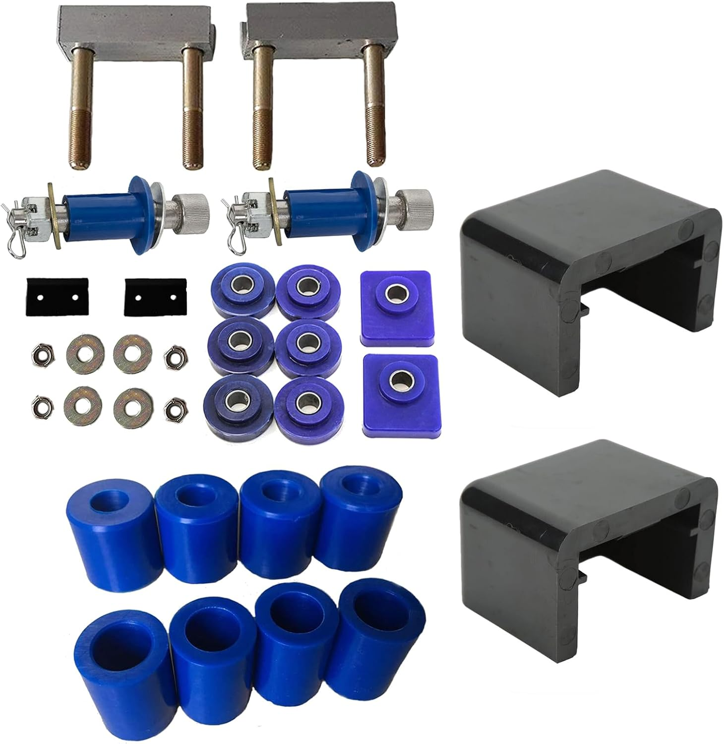 Lisylineauto Engine Hood Hinge Pivot Mounting Bolt Bushing Kit and Truck Hood Bumper and Hood Roller Bushings for Peterbilt 379 378 377 375 357 330 385