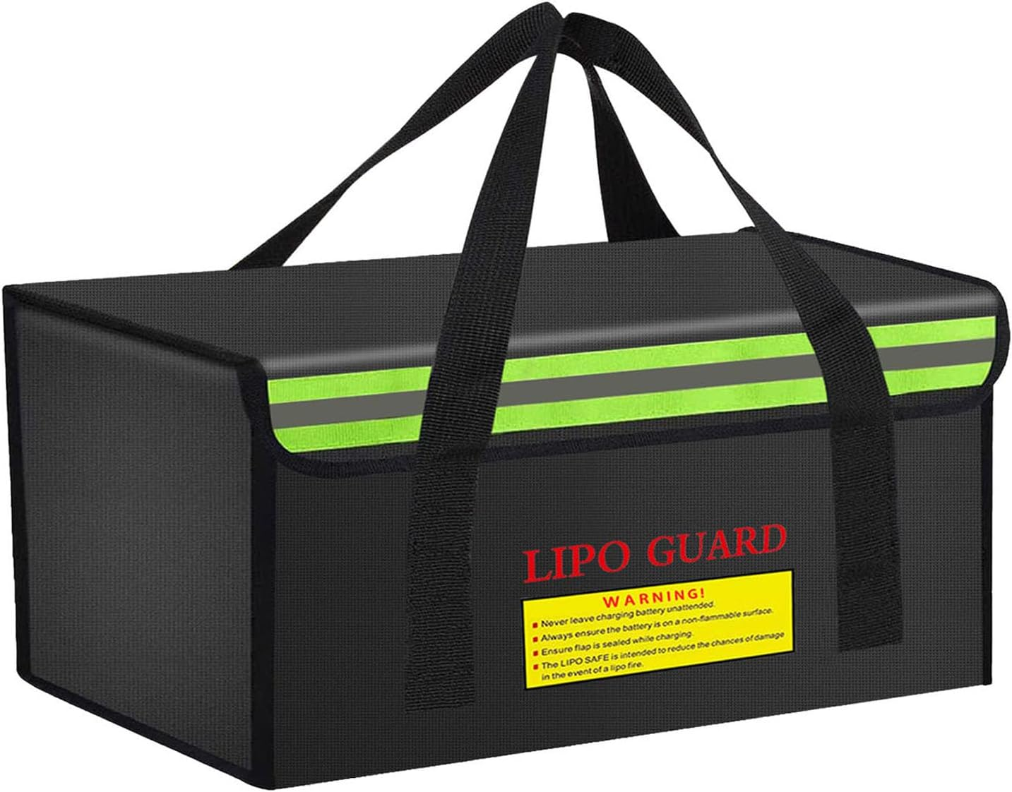 19.3"X5.9"X7.1" Ebike Battery Safe Bag Lipo Battery Charging Bag Large Capatity for Ebike Lipo Battery Pack Storage Charging Transport, Home Office Travel Fireproof Safe Storage Pouch image number 6