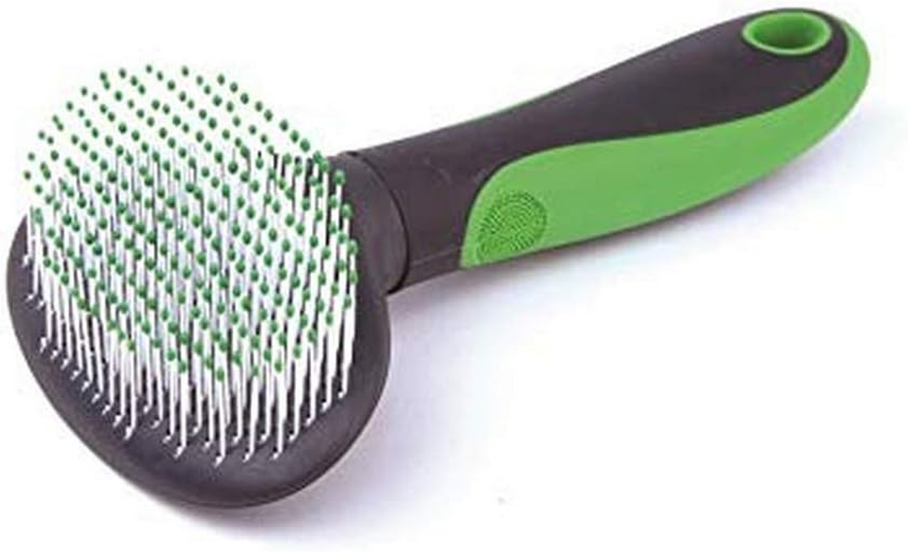 Kazoo KZ12626 Slicker Soft Brush for Cat, Green