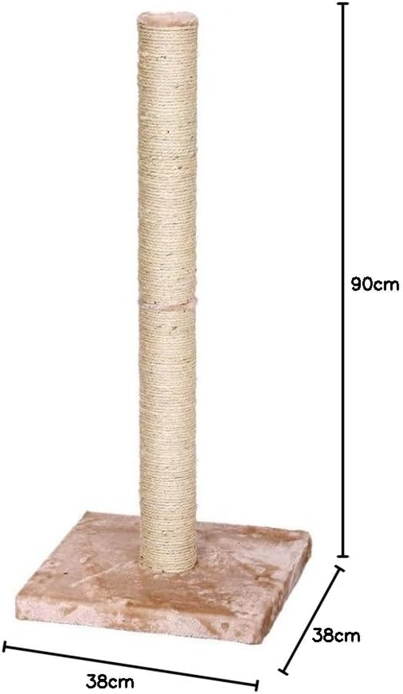 Cattitude Cat Scratch Post Classic Tall, Beige, 90Cm Height - Cat Kitten Scratcher Play Tower, Sisal image number 1