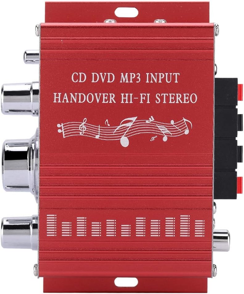 Mini Digital Car Amplifier - Hifi Audio Music CD DVD MP3 FM Player - Aluminum Alloy - for Cars and Motorcycles