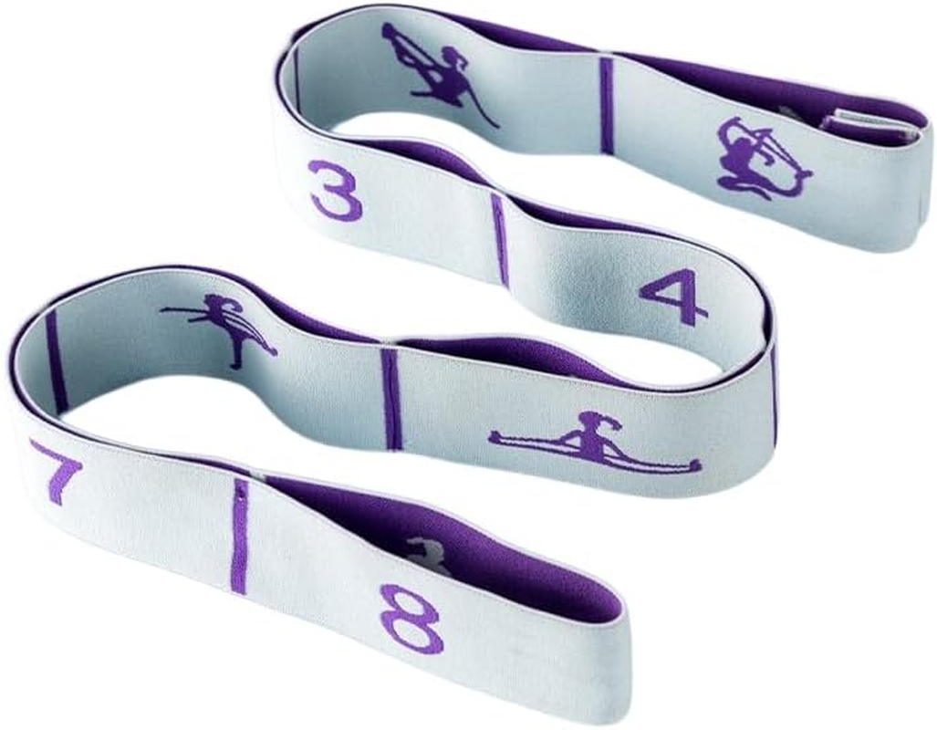 Yoga Stretch Strap with 12 Loops - Adjustable Resistance Bands for Women, Multi-Loop Stretching Band for Yoga, Pilates, Dance, Gymnastics & Physical Therapy