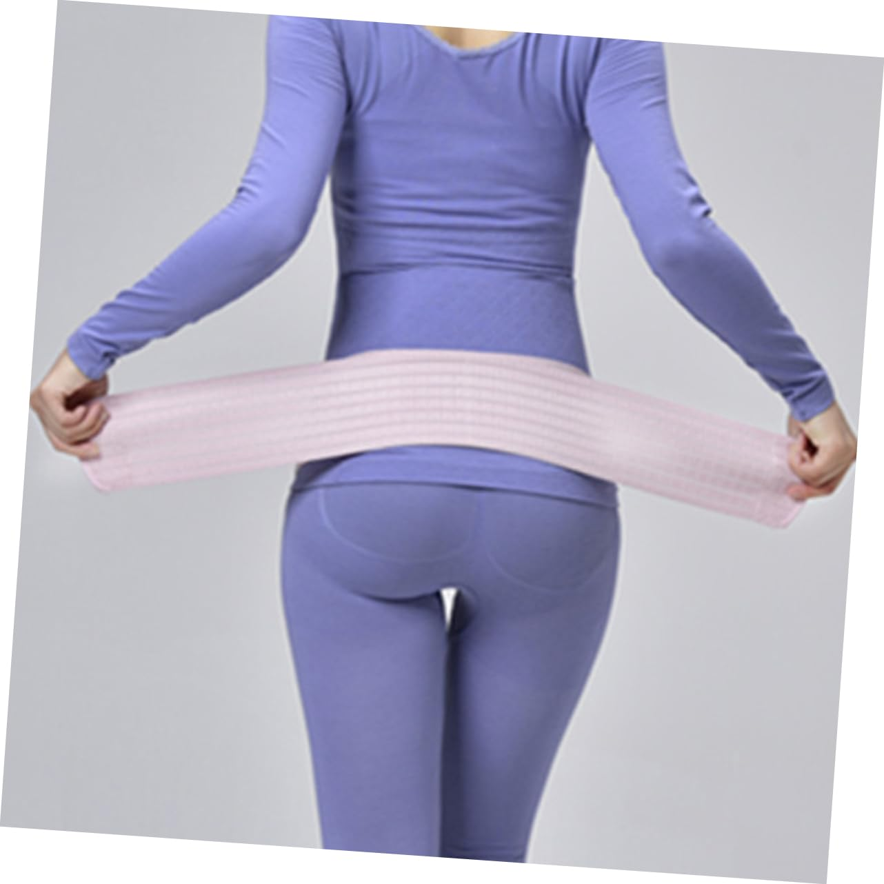 SAFIGLE Pregnant Women Abdominal Belt Breathable Double Layer Postpartum Pelvic Support Waist Care Band Pink Free Size Maternity Belly Band image number 5