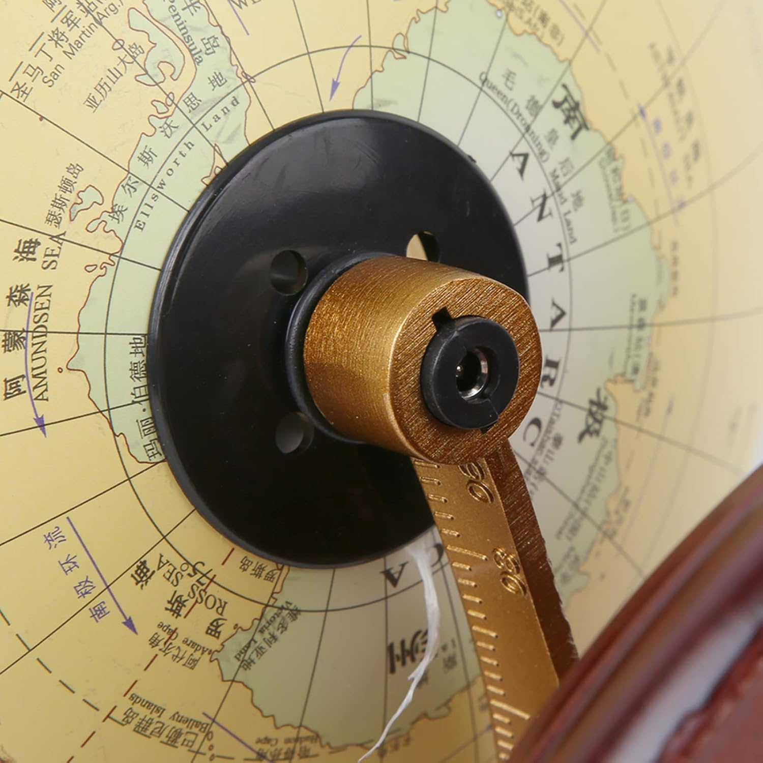 Vintage Ornaments 25CM Small Globe, Globe, for Home Office (25Cm Antique with Light) image number 5