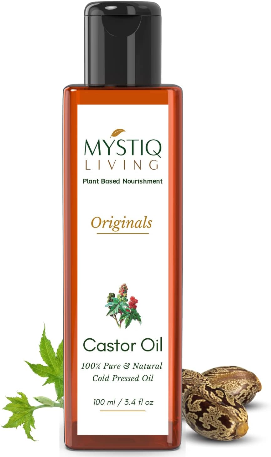 Mystiq Living Originals - Castor Oil, 100ML | Cold Pressed, 100% Pure & Natural | Hair Growth, Skin Care, Moisturising Dry Skin, Nails, Eyelashes - Virgin Grade image number 6