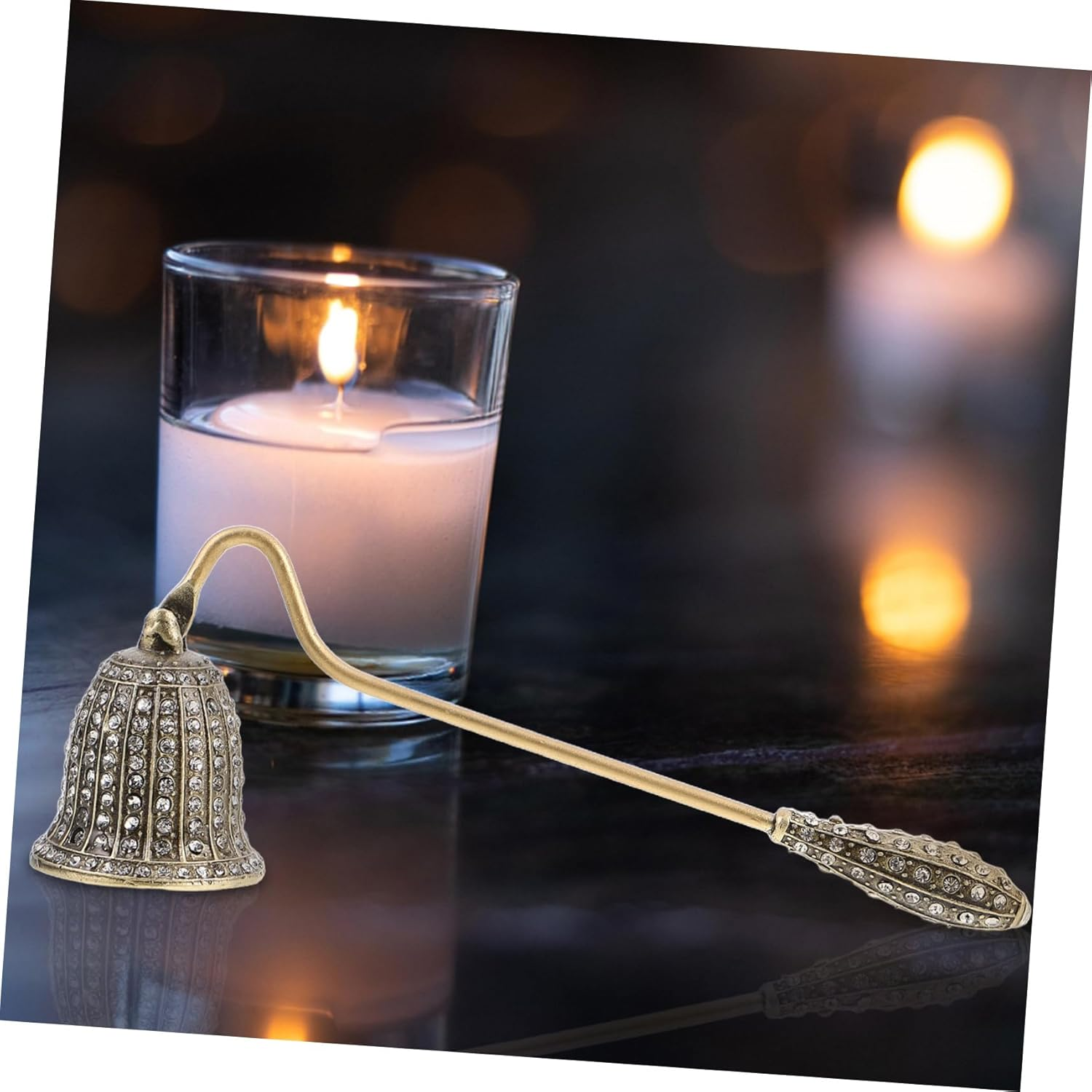 WRITWAA Vintage Candle Snuffer Tool Wick Snuffer for Aromatherapy Candles Handheld Flame Extinguisher Accessory image number 2