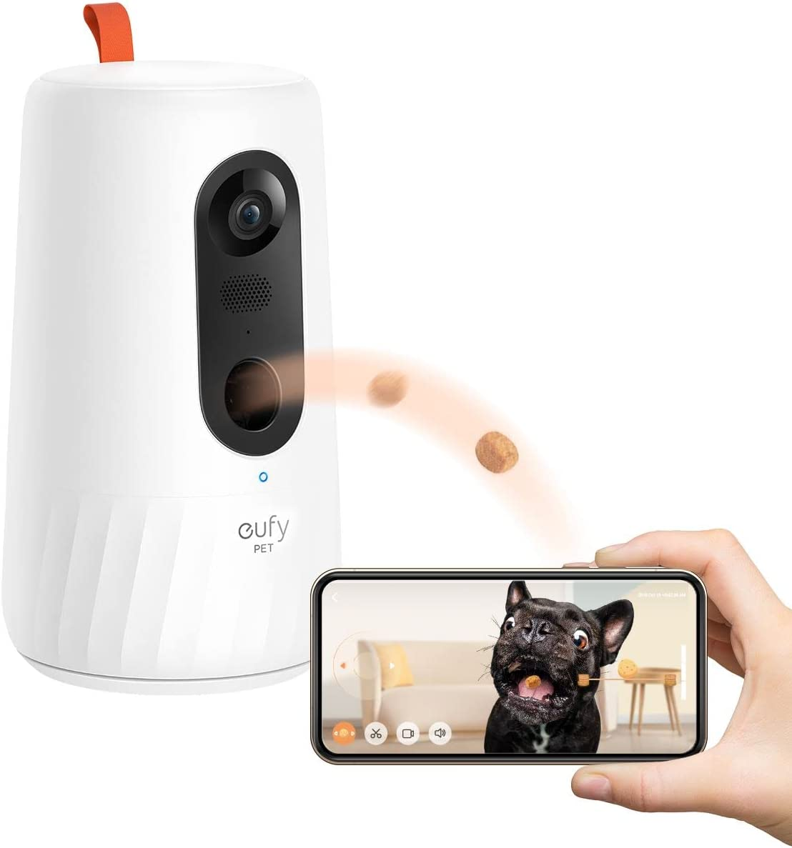 Eufy Security Pet Camera with Treat Dispenser - 1080P Smart Pet Monitor with Treat Dispenser & On-Device AI Tracking - 360&deg; View, Night Vision, Local Storage & 2-Way Audio - No Monthly Fee image number 3