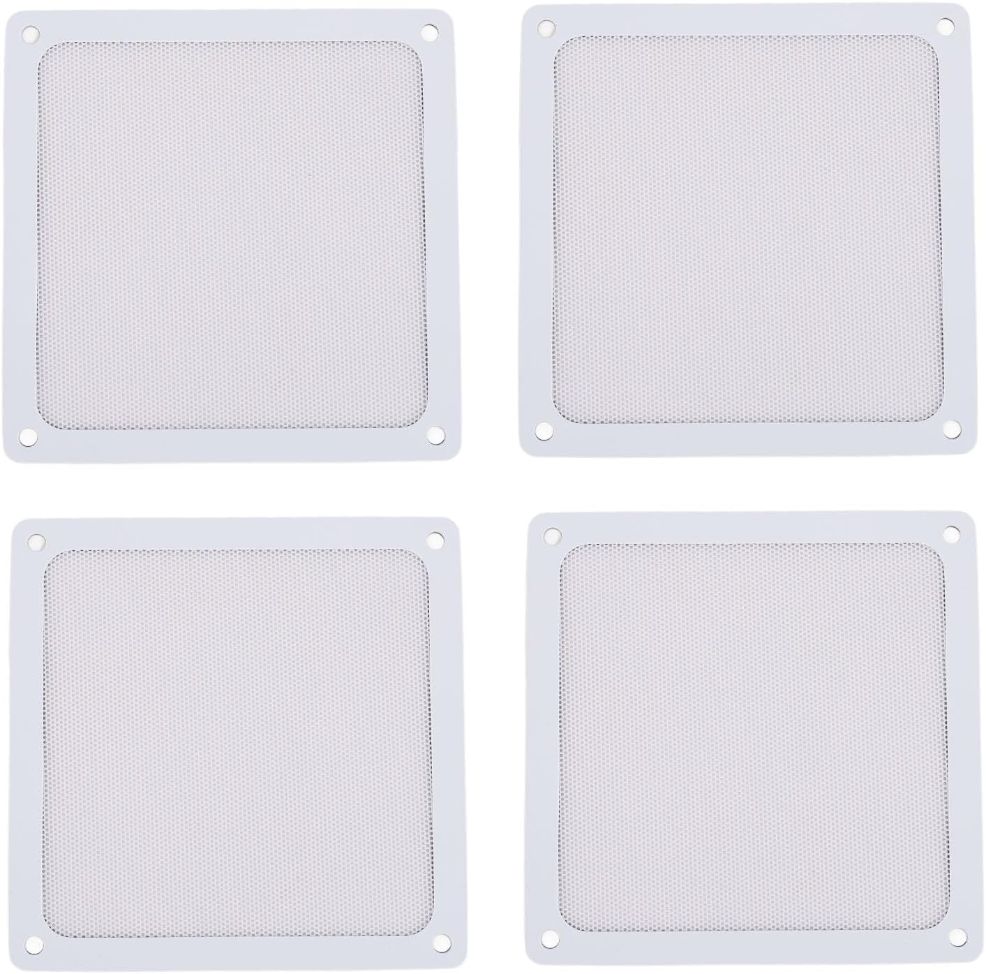 Dust Filter PC 140Mm for PC Cooler Fan, Magnetic Frame PC Fan Dust Mesh PC Cooler Filter, Dustproof Computer Fan Grills (White)