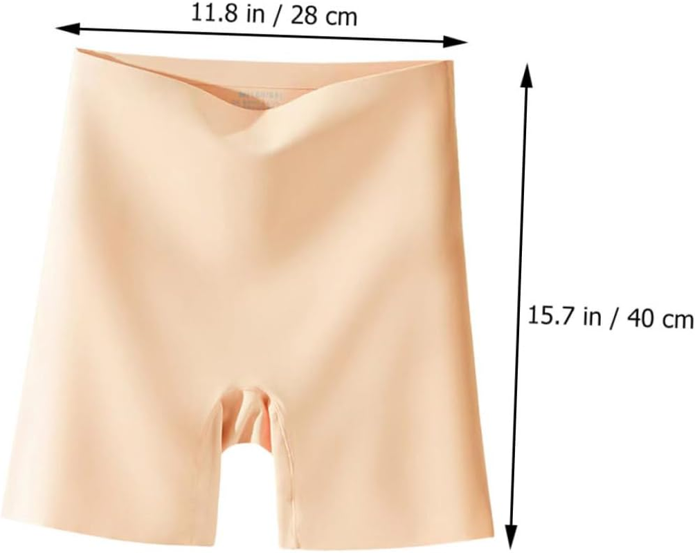 POPETPOP Women High Waist Safety Pants Pregnant Briefs Seamless Breathable Maternity Underwear Abdomen Support for Comfortable Daily Wear Khaki image number 1