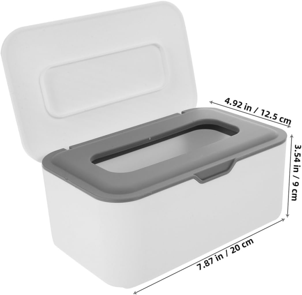 2Pcs Wipe Boxes Reusable Wipe Holder Refillable for Bathroom Storage Container Portable Case image number 3