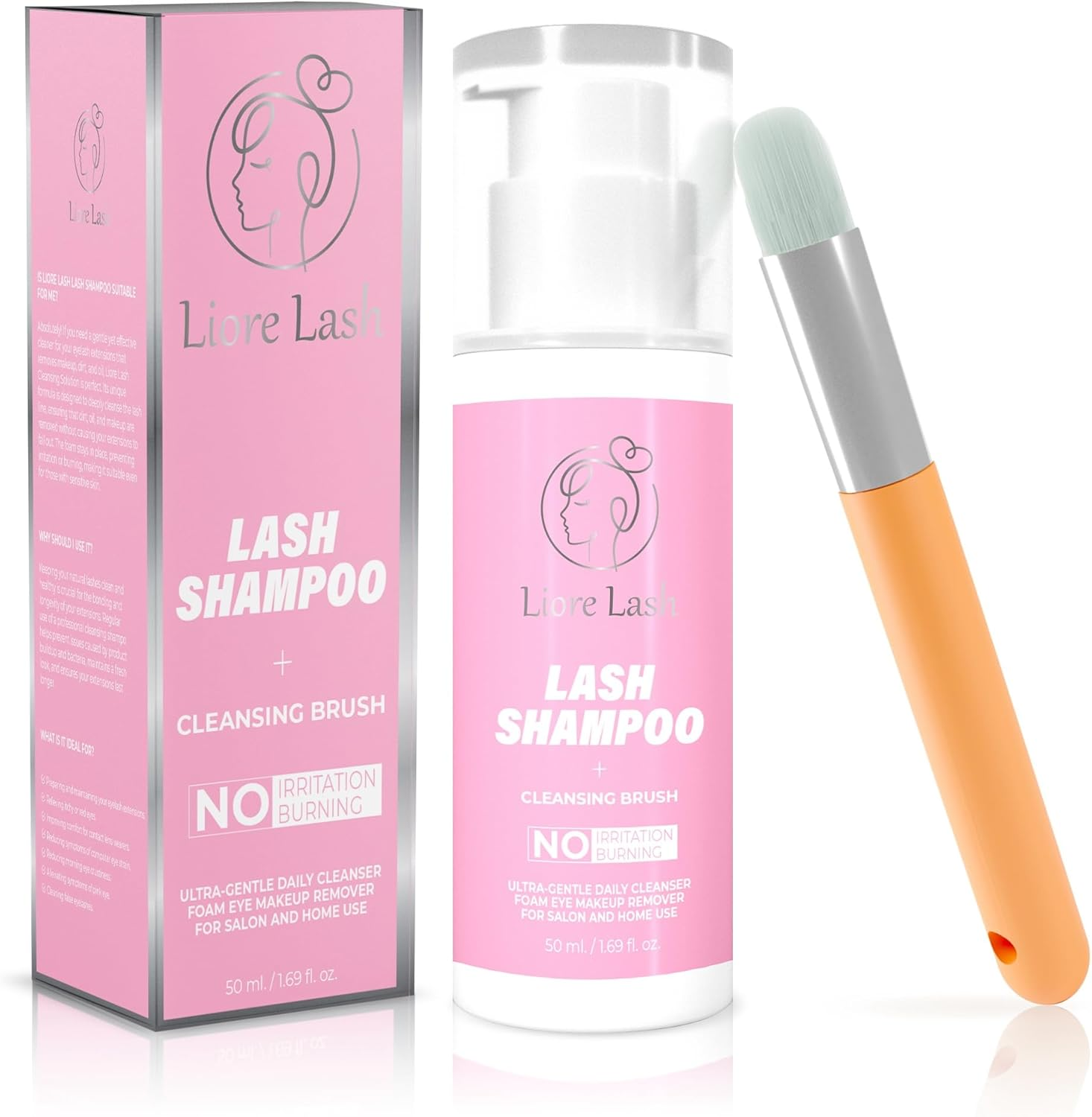 Eyelash Extensions Supplies Liore Lash (Shampoo + Brush) image number 5