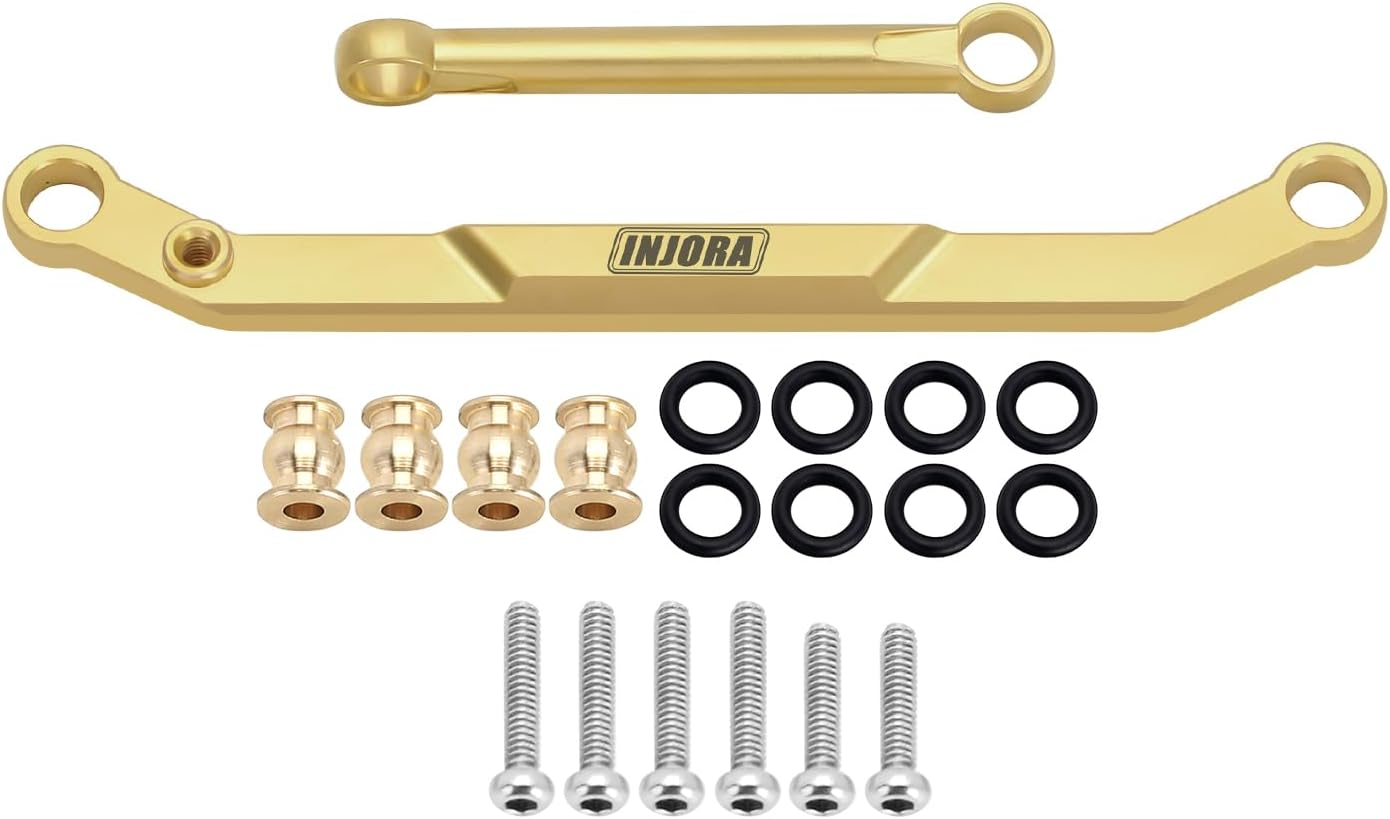 INJORA Brass Steering Left for FMS FCX24 Power Wagon Mud Racer 1/24 Upgrade Part image number 5