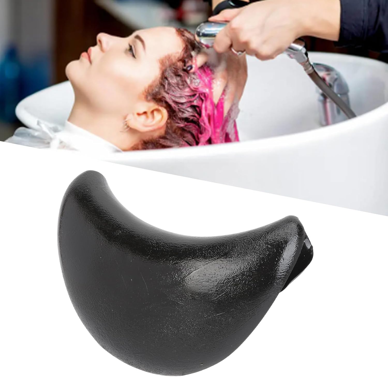 Shampoo Bowl Headrest Non-Slip Silicone Salon Sink Cushion Comfortable Neck Support Pillow Washing Hair Headrest image number 1