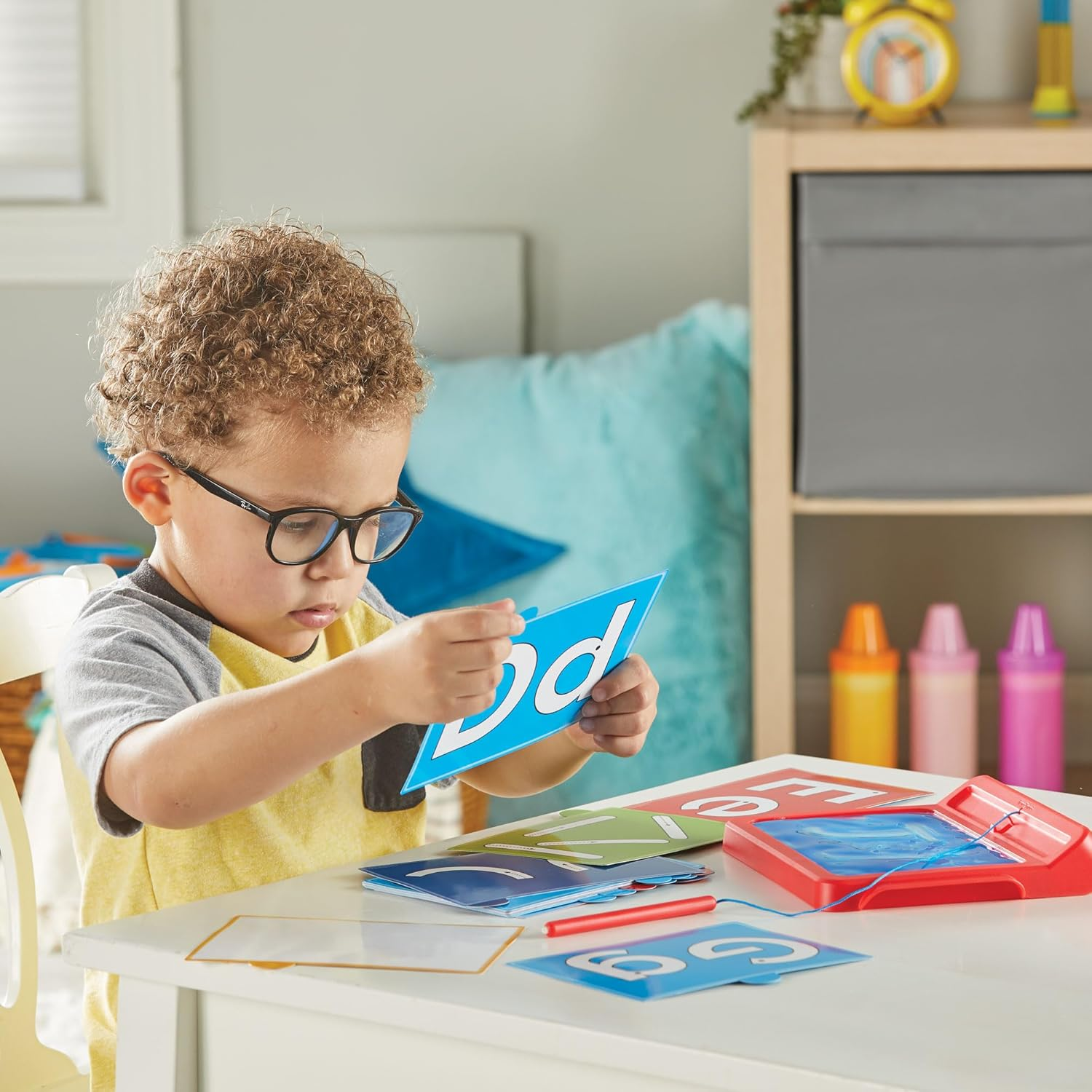 Hand2Mind Letter Tracing Sensory Pad image number 5