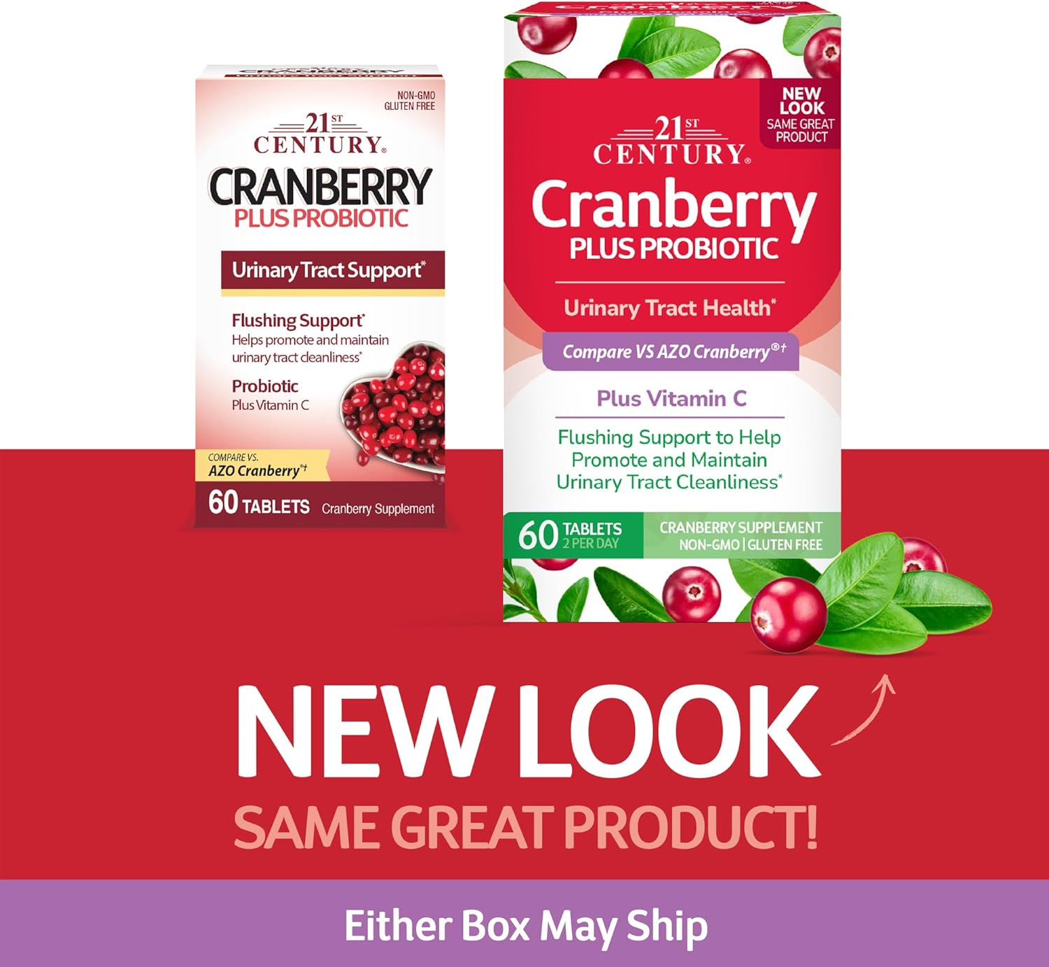 21St Century Cranberry plus Probiotic Tablets, 60 Count image number 6