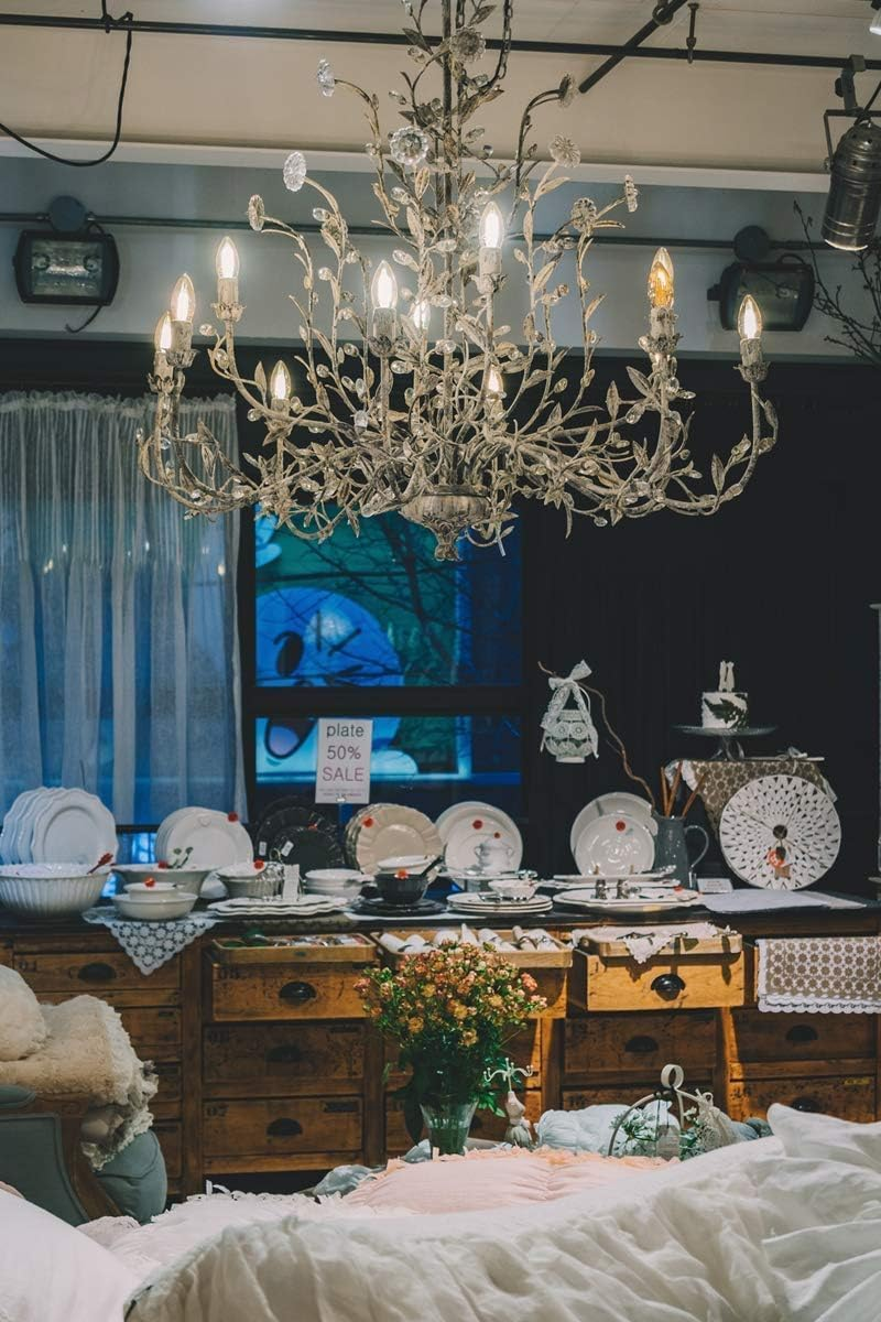 6 Pack Vintage E14 Candle Light Bulbs 4̣0̣Ẉ, Dimmable E14 Small Screw Bulbs, Vintage Edison Screw Bulb, Warm White 2700K