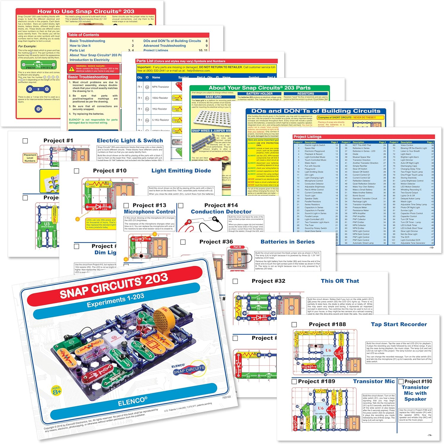 Snap Circuits 203 - CM200 - Electronics Discovery Kit image number 5