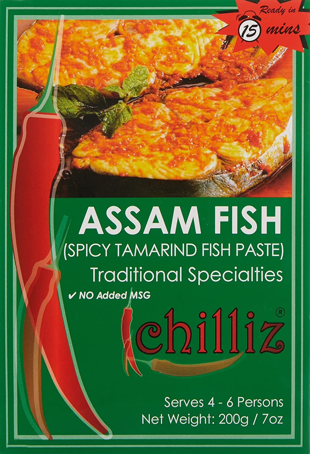 Chilliz Assam Fish Paste 200 G, 200 G, Assam Fish