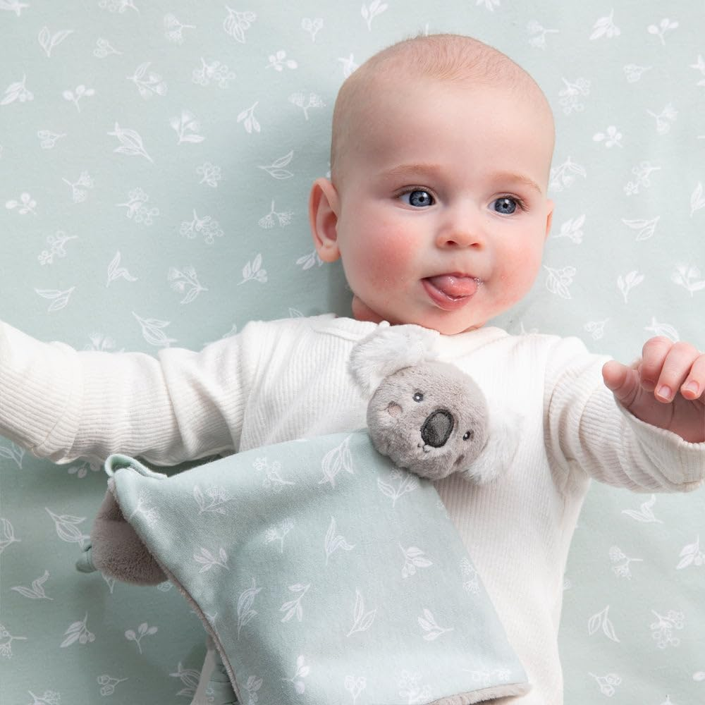 Living Textiles Organic Cotton Baby Security Blanket - Lovey Comforter with Plush Backing, Muslin Security Blanket for Babies & Toddlers, Soft Snuggle Toy for Sleep & Travel(Australiana) image number 6