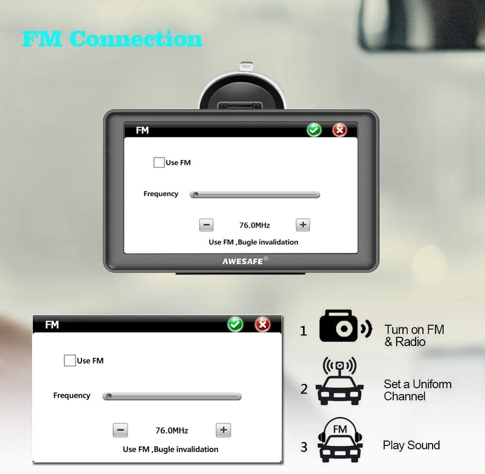 7 Inch Bluetooth GPS Navigation for Car Australia with Reversing Camera Car Truck Lorry Sat Nav Lifetime Maps Update for Free
