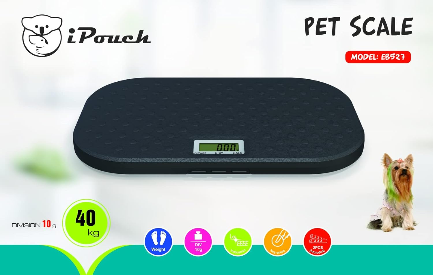 Digital Pet Vet Veterinary Scale Weight Diet Dog Cat Kitten Puppy Scales image number 4
