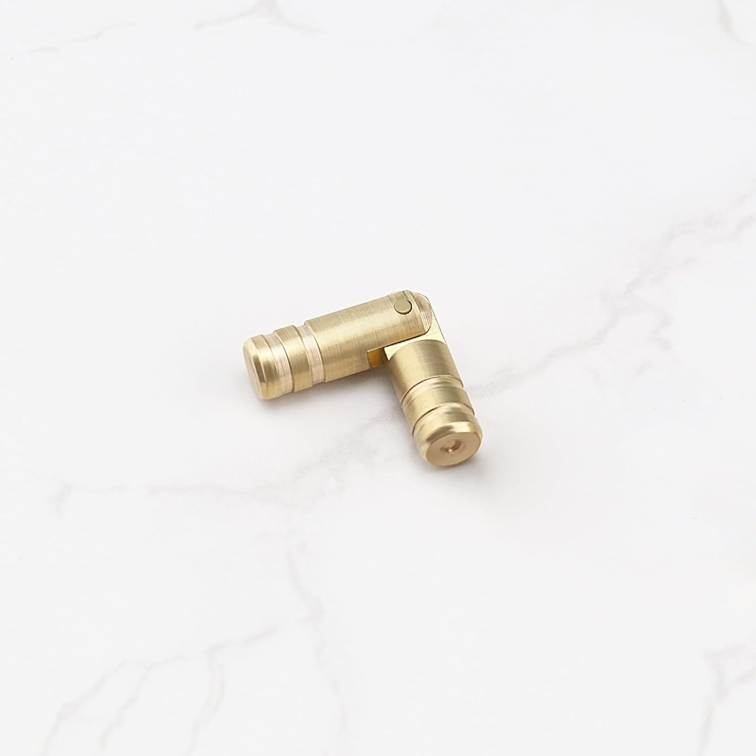 Emagtech 30Pcs Brass Concealed Hinges Brass Cylinder Fixed Hinge Cylindrical Hidden Hinge Furniture Hidden Hinge for DIY Crafts Jewelry Boxes Gift Boxes image number 1