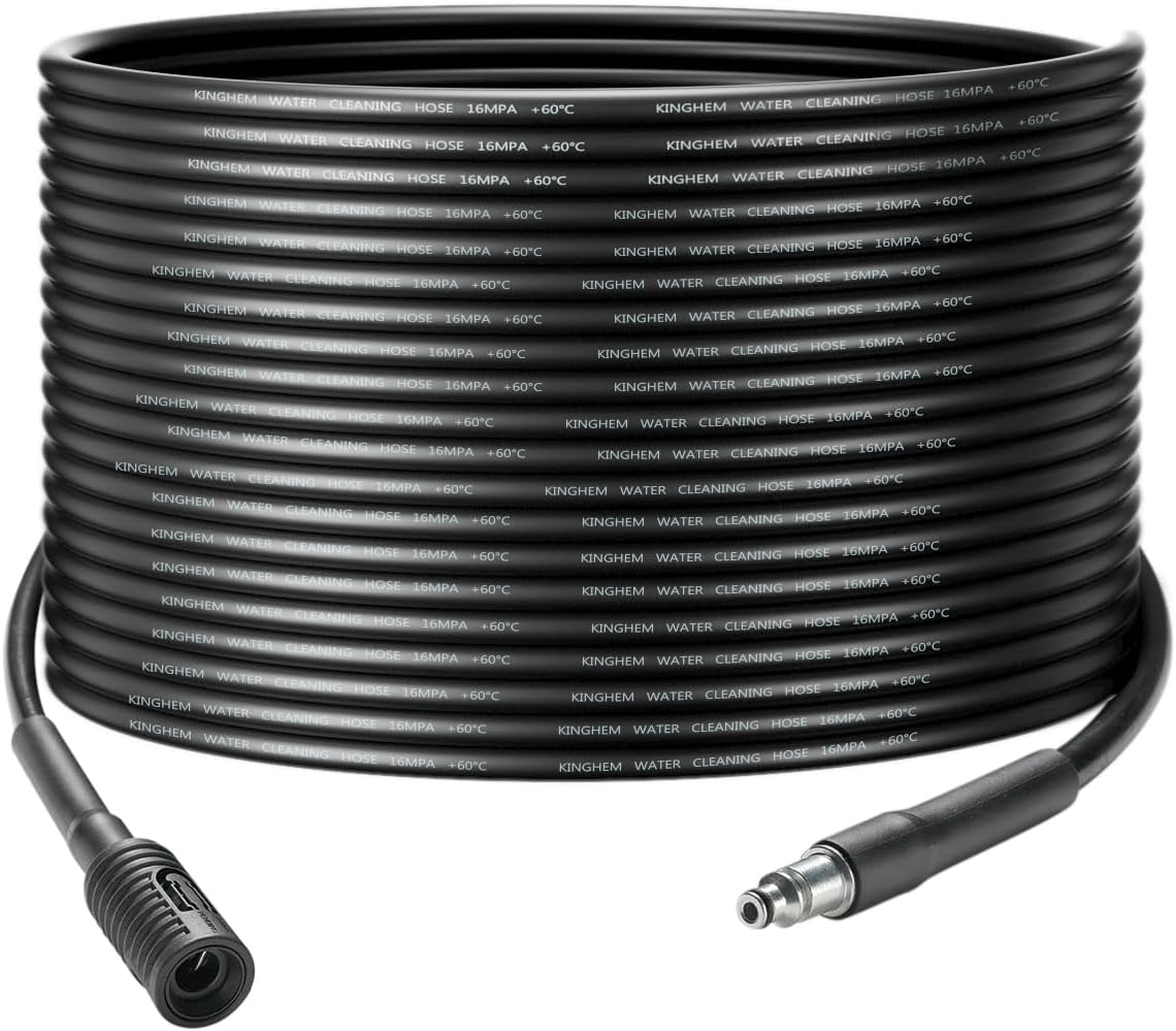 YUET 10M Extension Hose for Bosch Pressure Washer AQT Series High Pressure Washers Easyaquatak Universalaquatak, Click Plug Quick Connect SDS Fittings, Water Clean Pipe Replacement image number 1