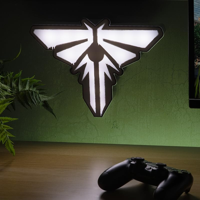 The Last of Us Firefly Light - Officially Licensed Movie Logo Light, Game & Living Room Decor and Gift, Neon Firefly Room Accessory and Nightlight for Fans of TV Show | Paladone image number 1