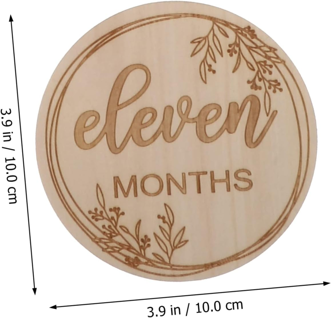 1Set Wooden Monthly Growth Cards Newborn Milestone Cards for Photo Props Creative Design for Tracking Growth Moments for Parents Showers image number 2