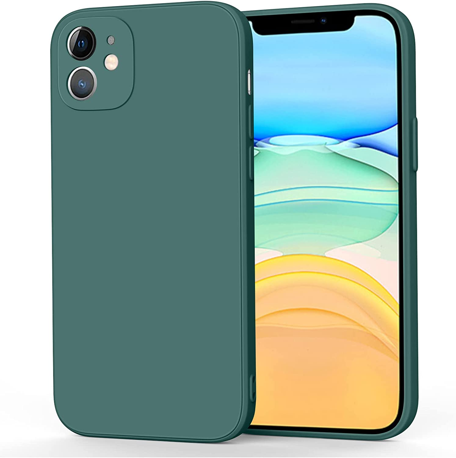 Silicone Case for Iphone 11 Case (2019) 6.1-Inch, Silky-Soft Touch Gel Rubber Cover, Full Protective Case, Shockproof Anti-Scratch Case Cover