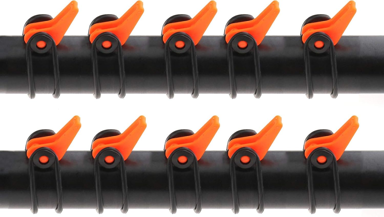 SING F LTD 10X Hooks for Fishing Rod Plastic Hook Keeper Fish Rods Tackle Accessory, Orange image number 5